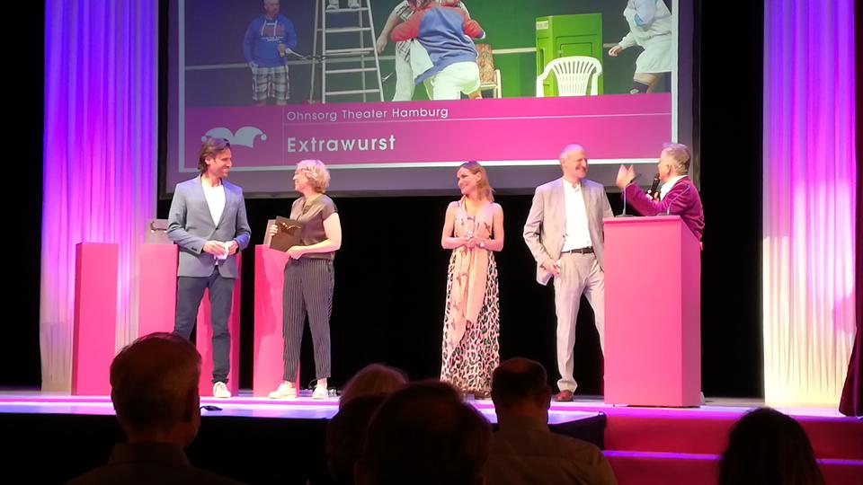 Verleihung des Monica Bleibtreu Preises in der Kategorie "Komödie" am 20.06.2021 an das Team des Ohnsorg Theaters